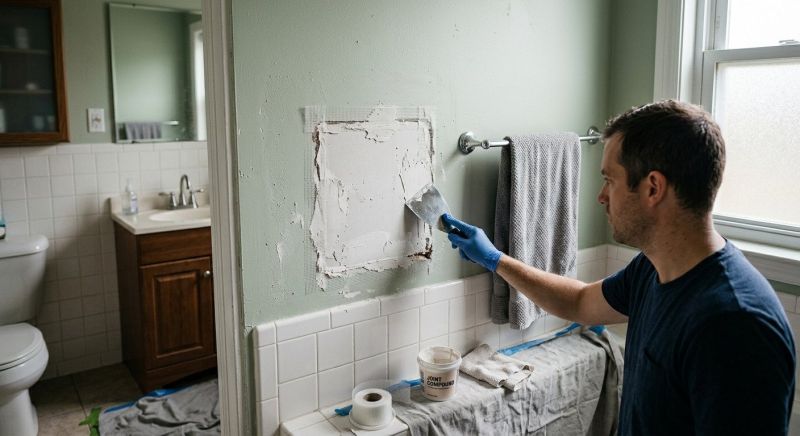 Bathroom Wall Patching in Olathe, KS