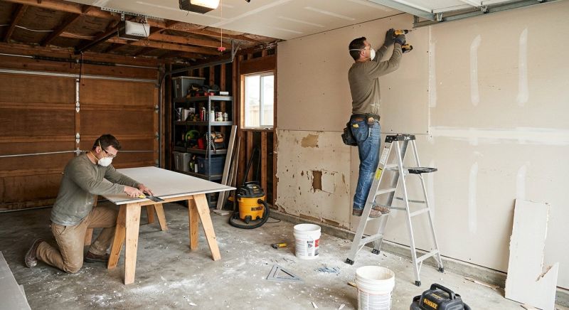 Garage Wallboard Installation in Kansas City, MO